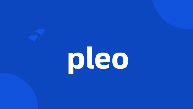 pleo