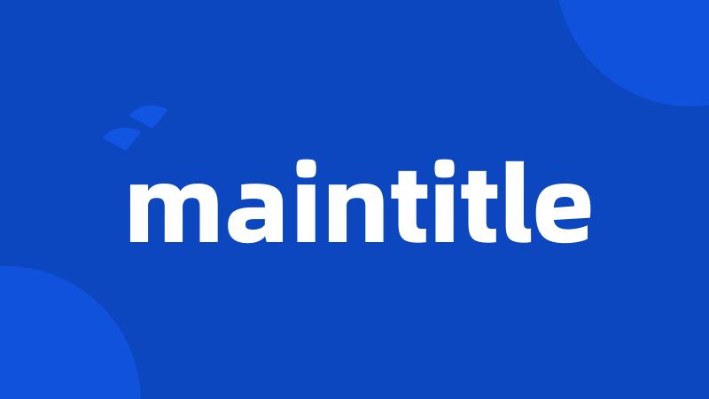 maintitle