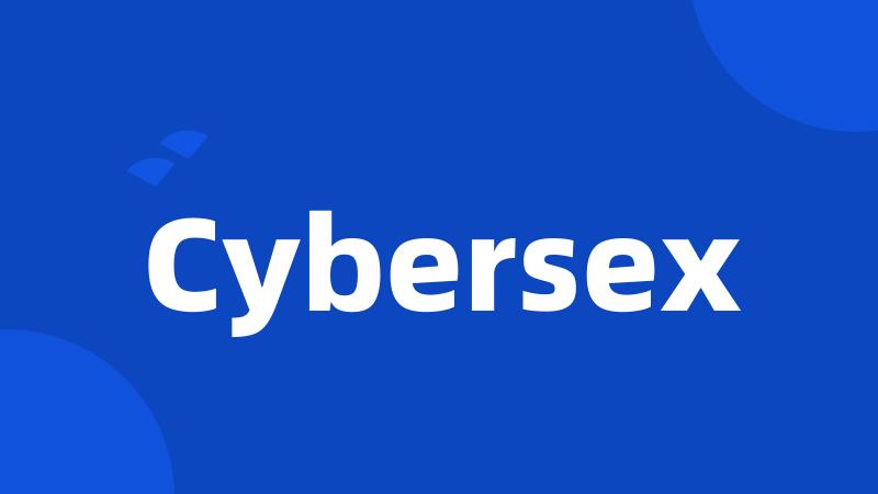 Cybersex