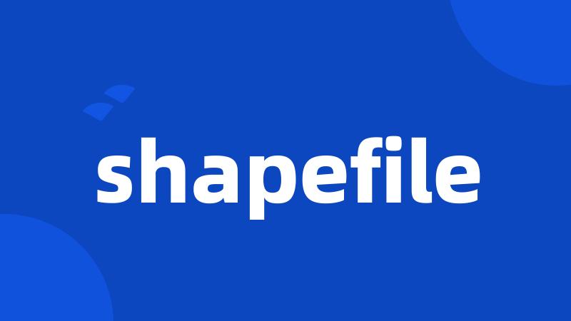 shapefile