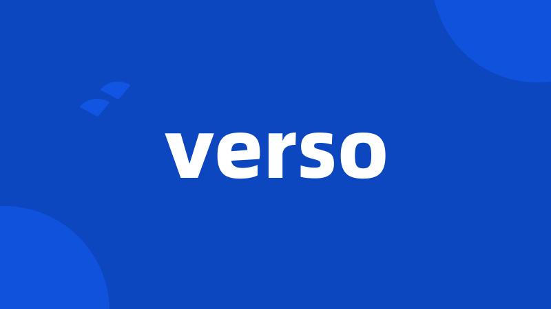 verso