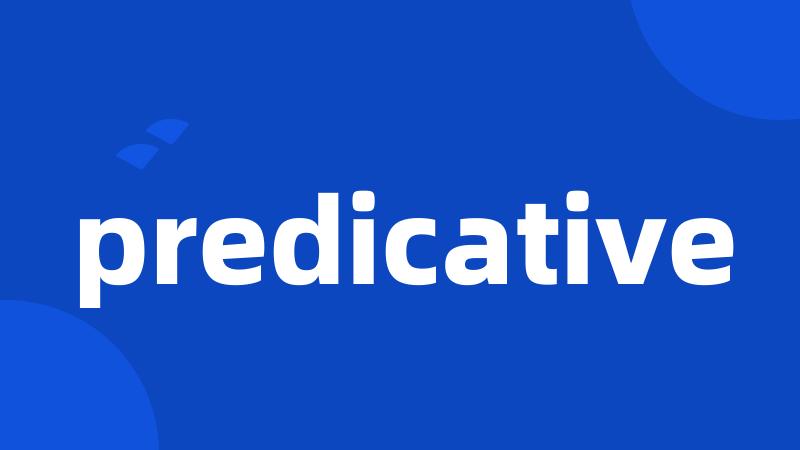 predicative