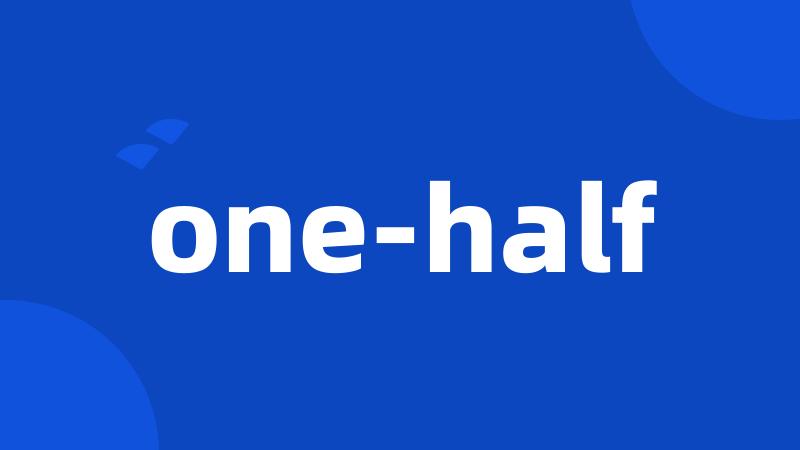 one-half
