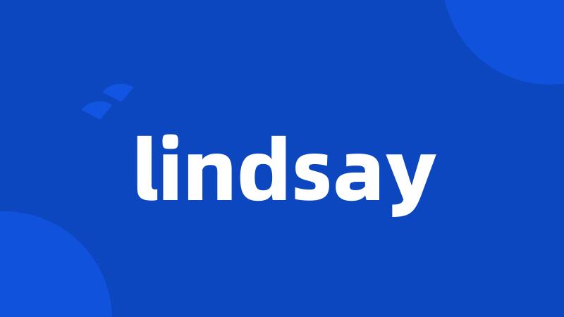 lindsay