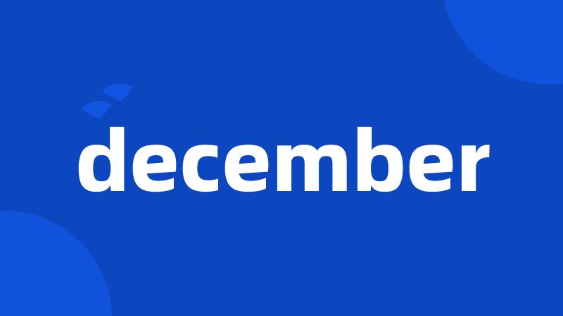 december