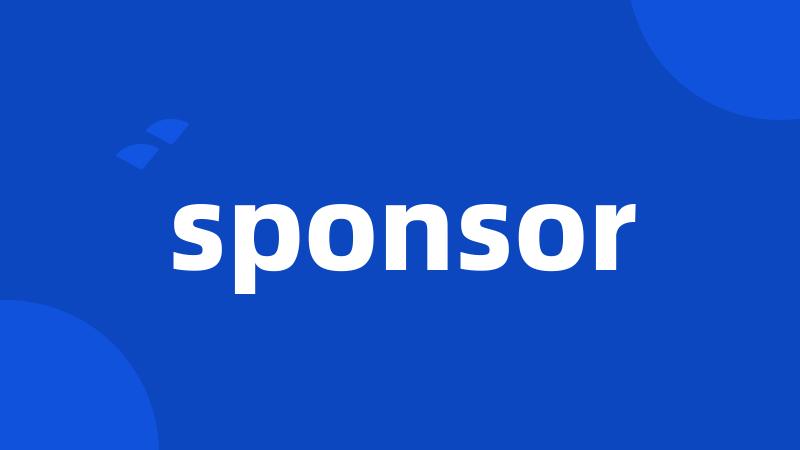 sponsor