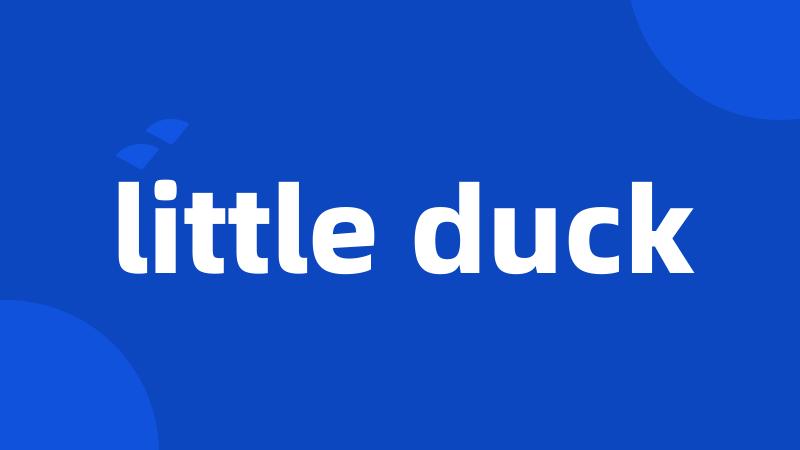 little duck