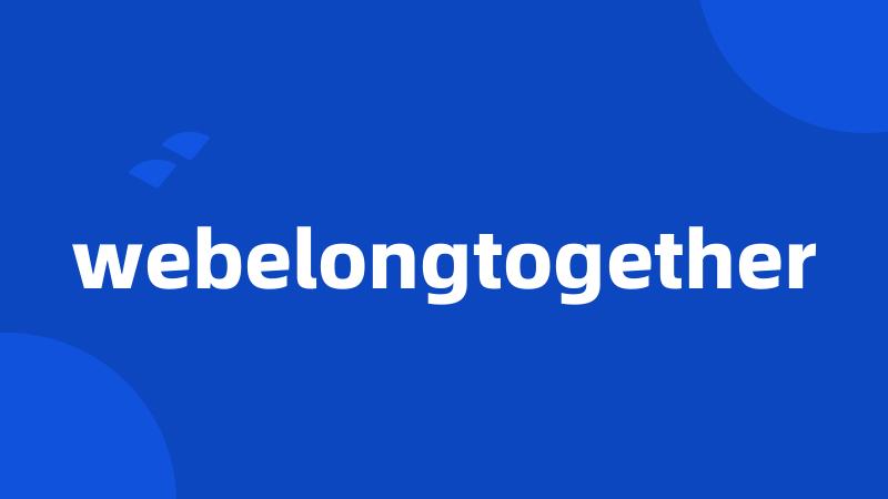 webelongtogether