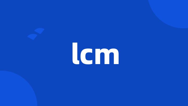 lcm