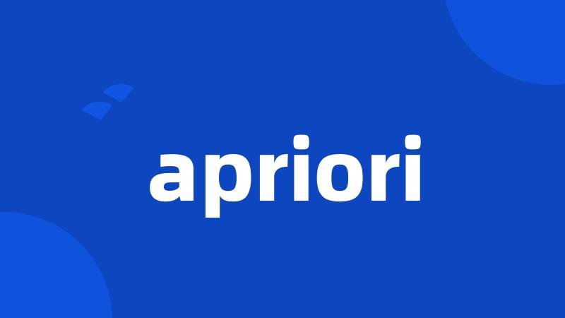 apriori