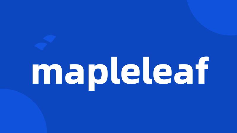 mapleleaf