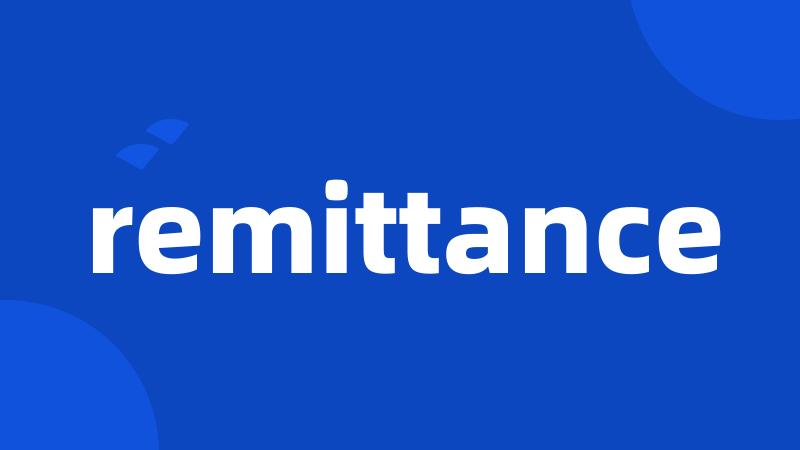 remittance
