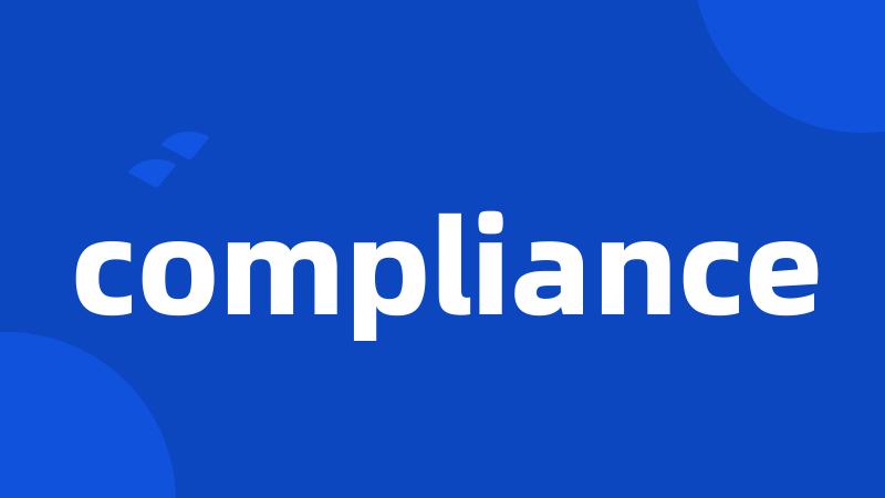 compliance