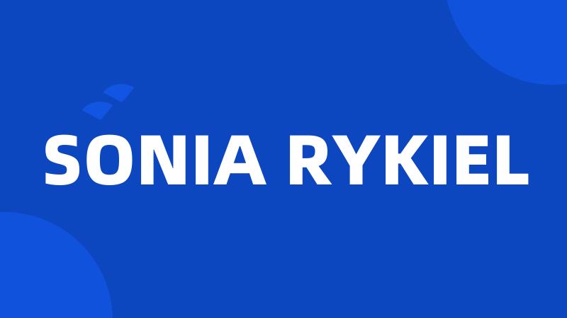 SONIA RYKIEL