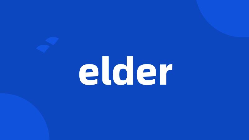 elder