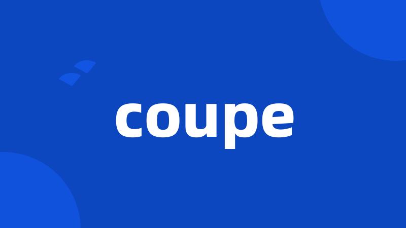 coupe