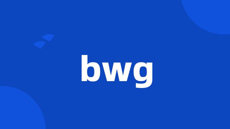 bwg