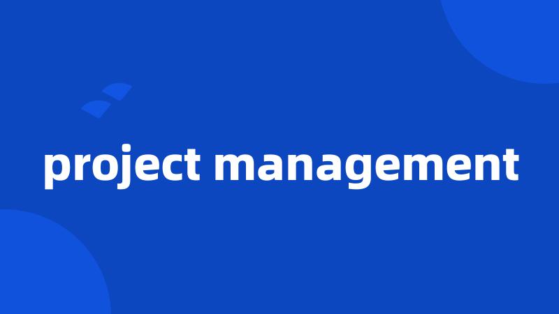 project management