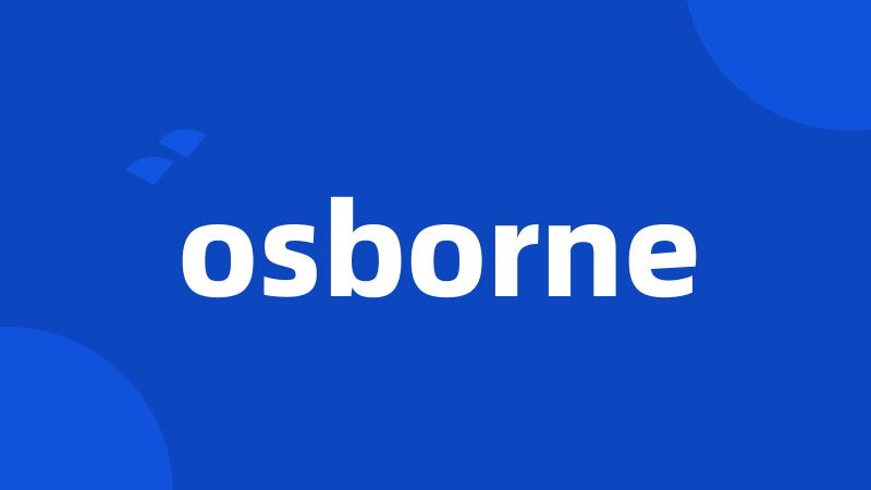 osborne