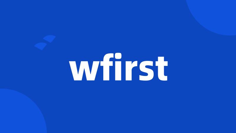 wfirst