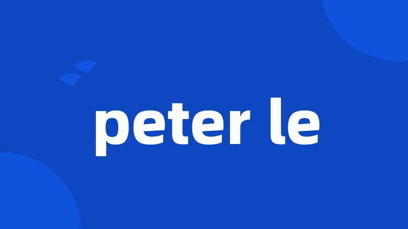 peter le