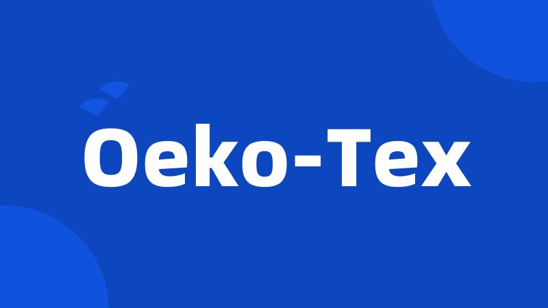 Oeko-Tex