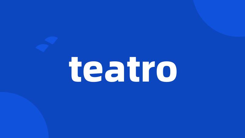 teatro