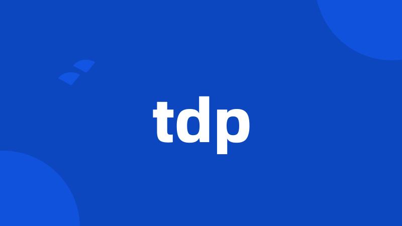 tdp