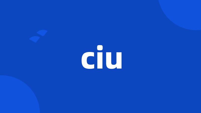 ciu