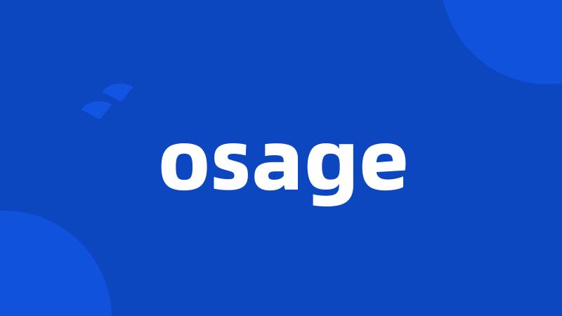 osage