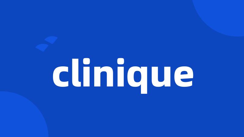 clinique