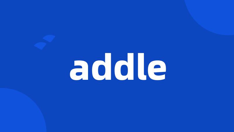 addle