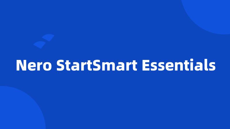 Nero StartSmart Essentials