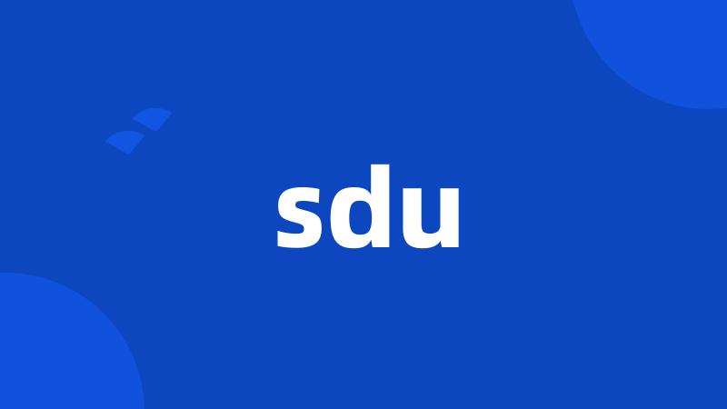 sdu