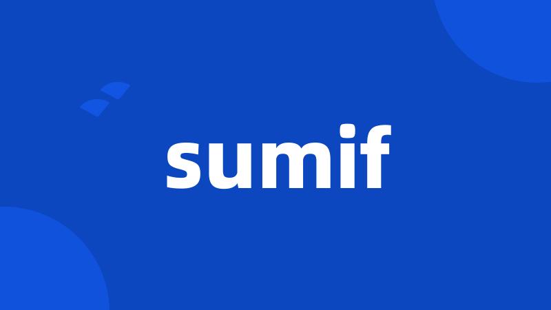 sumif