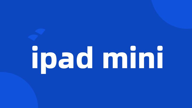 ipad mini