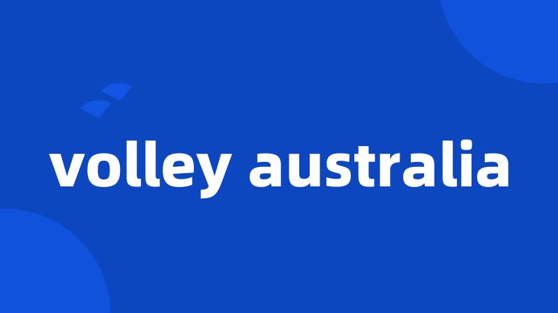 volley australia