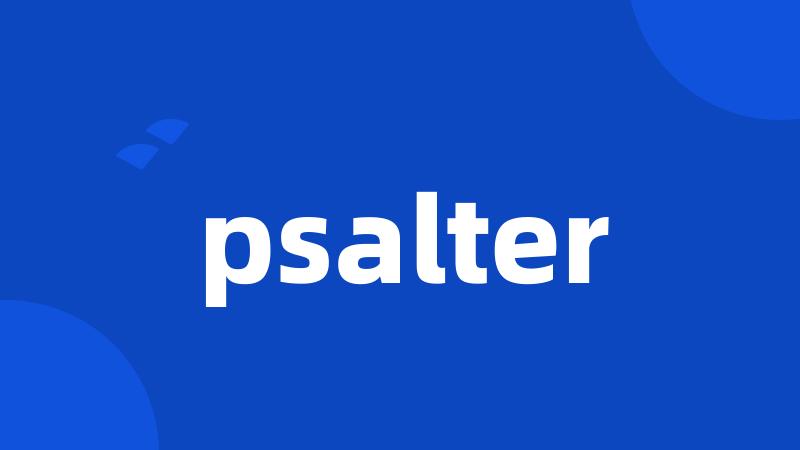 psalter