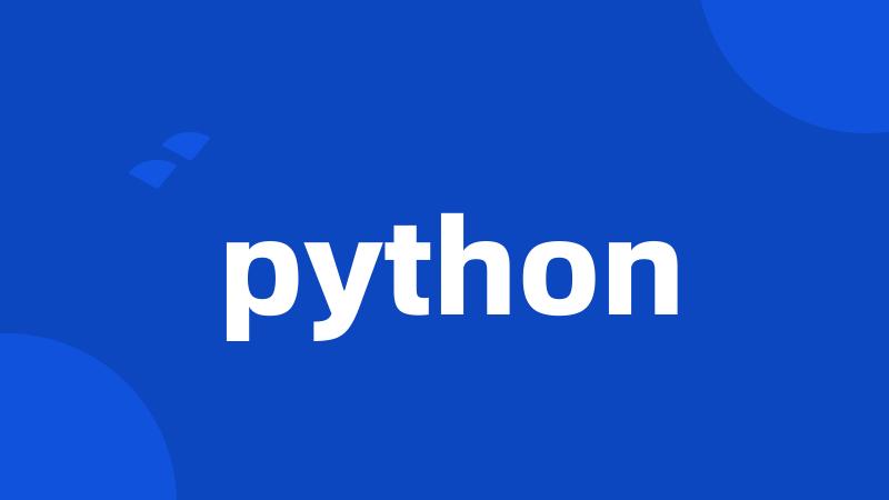 python