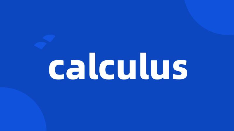 calculus