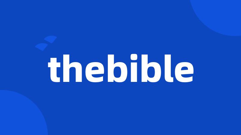 thebible