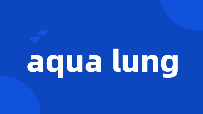 aqua lung