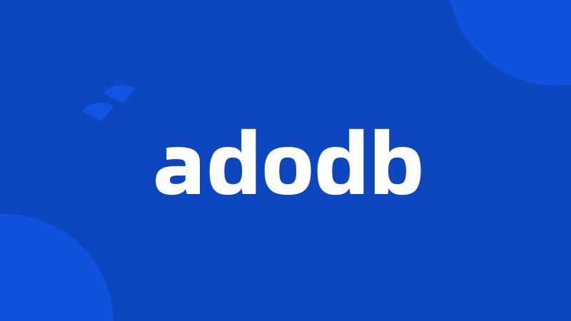 adodb