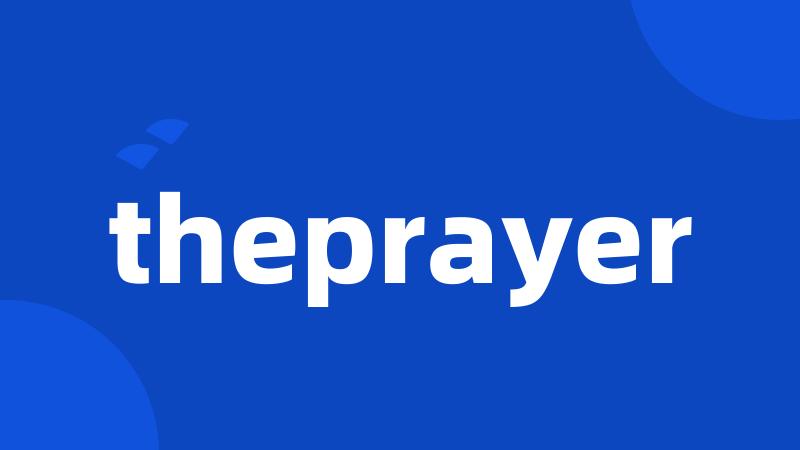 theprayer