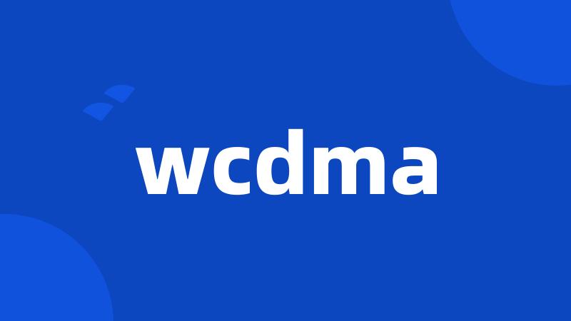 wcdma