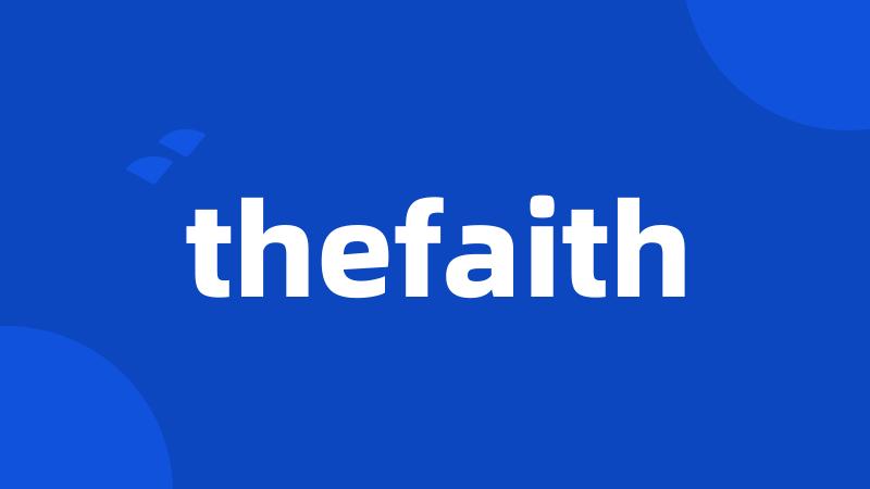 thefaith