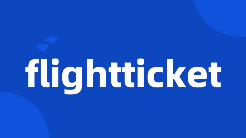 flightticket