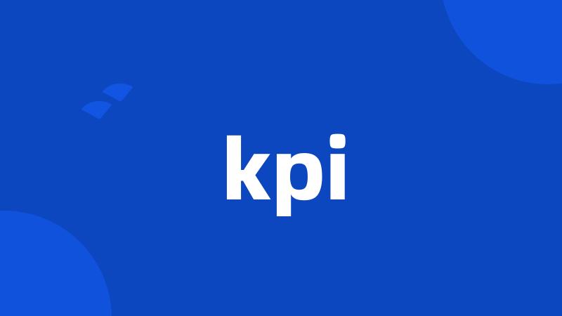 kpi