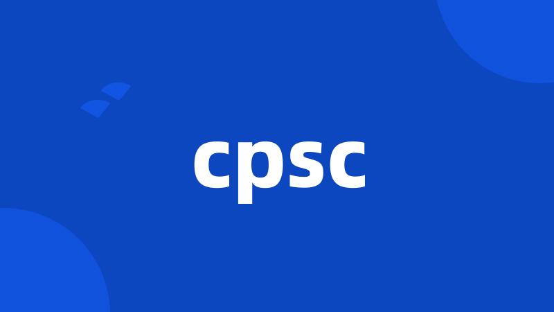 cpsc