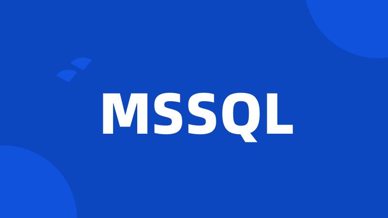 MSSQL